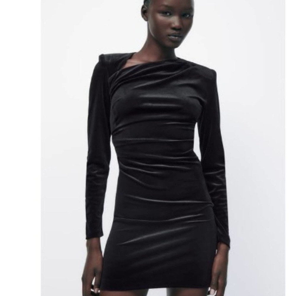 long sleeve formal black dress Bateau Neck Two Piece Long Sleeves Lace Evening Dress Prom Dresses US6 / As Picture main image 0